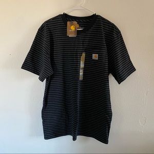 Black/Grey Striped Carhartt Tee